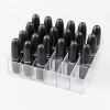 Well box transparent multi-compartment lipstick storage box display stand, 24-compartment plastic desktop lipstick stand, cosmetic box Specification image